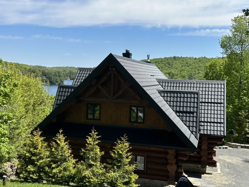 Toiture métallique chalet