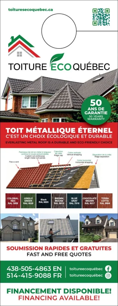 T18 metal roofing in Montreal